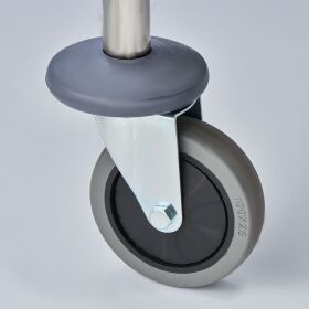 Serving trolley made of stainless steel, with three shelves, 860 x 540 x 920 mm (WxDxH)