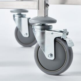 Tablettwagen aus Edelstahl, passend für 14 x GN 1/1, 380 x 550 x 1735 mm (BxTxH)