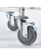 Tablettwagen aus Edelstahl, passend für 14 x GN 1/1, 380 x 550 x 1735 mm (BxTxH)