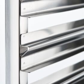 Tray trolley made of stainless steel, suitable for 14 x GN 1/2, 590 x 670 x 1735 mm (WxDxH)
