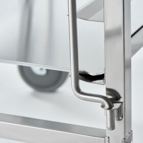Tray trolley made of stainless steel, suitable for 16 x...