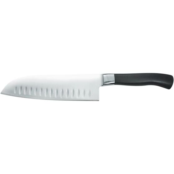 Stalgast Santoku knife with fluted edge ELITE, forged stainless steel blade 130 mm