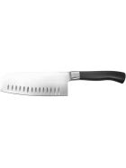 Stalgast cleaver with fluted edge ELITE, forged stainless steel blade 180 mm