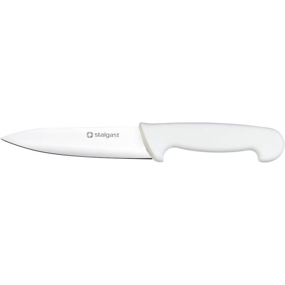 Stalgast kitchen knife, HACCP, white handle, stainless steel blade 16 cm