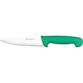 Stalgast kitchen knife, HACCP, green handle, stainless...