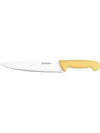 Stalgast kitchen knife, HACCP, yellow handle, stainless steel blade 22 cm