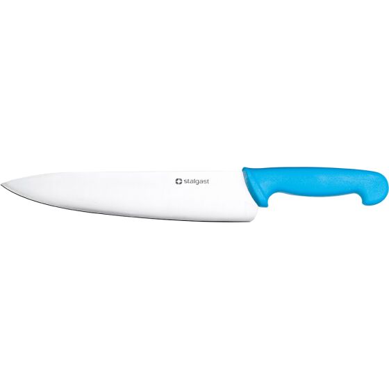 Stalgast chefs knife, HACCP, blue handle, stainless steel blade 25 cm