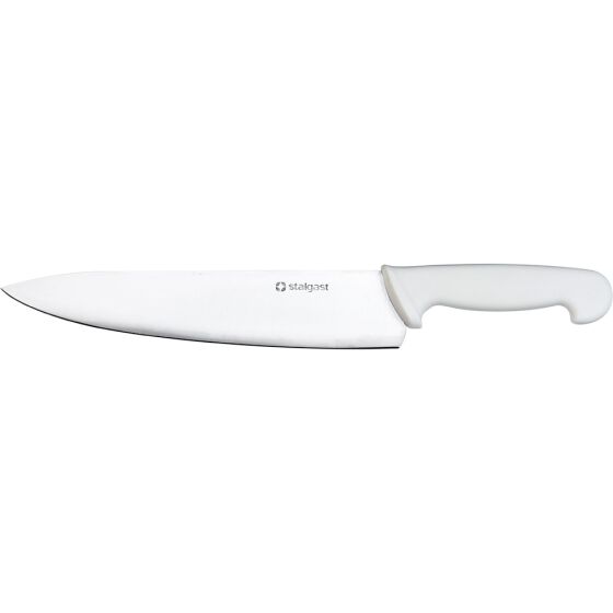 Stalgast chefs knife, HACCP, white handle, stainless steel blade 25 cm