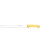 Stalgast universal knife with serrated edge, HACCP, yellow handle, stainless steel blade 30 cm