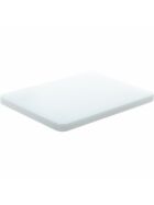 Cutting board with rubber feet, color white, 35 x 25 x 2 cm (WxDxH)