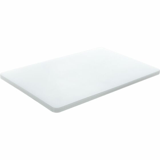 Cutting board with rubber feet, color white, 60 x 39 x 2 cm (WxDxH)