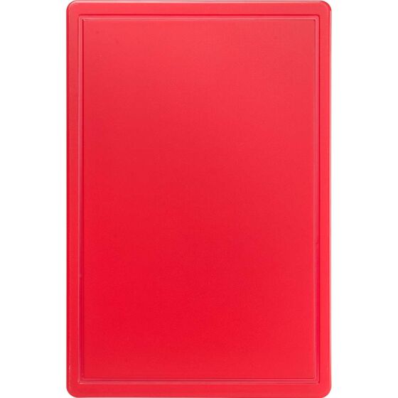 Cutting board, HACCP, color red, 60 x 40 x 2 cm (WxDxH)