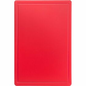 Cutting board, HACCP, color red, 60 x 40 x 2 cm (WxDxH)