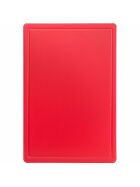 Cutting board, HACCP, color red, 60 x 40 x 2 cm (WxDxH)