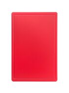 Cutting board, HACCP, color red, 60 x 40 x 2 cm (WxDxH)