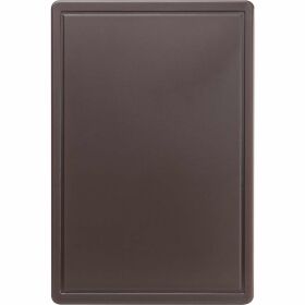 Cutting board, HACCP, color brown, 60 x 40 x 2 cm (WxDxH)