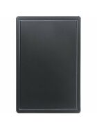 Cutting board, HACCP, color black, 60 x 40 x 2 cm (WxDxH)