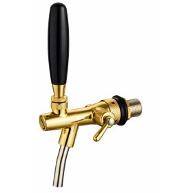 Kompensatorschankhahn GDW chrome oder gold in 35 oder 55 mm Länge mit Schaumtaste