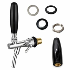 Kompensatorschankhahn GDW chrome oder gold in 35 oder 55 mm Länge mit Schaumtaste