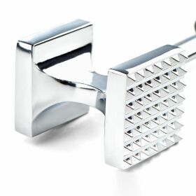 Meat tenderizer with non-slip polypropylene handle