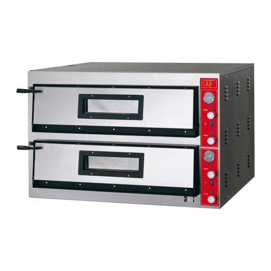GGF Pizzaofen mit zwei Kammern für 18 Pizzen à 300 mm, 19,2 kW, 1150 x 1020 x 750 mm (BxTxH)