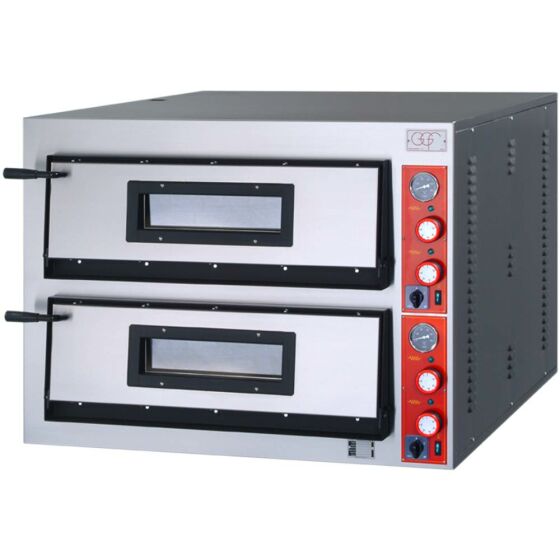 GGF pizza oven with one chamber, made of powder-coated steel, 12 kW, 1010 x 850 x 750mm (WxDxH)