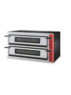 GGF pizza oven with one chamber, made of powder-coated steel, 18 kW, 1370 x 850 x 750 mm (WxDxH)