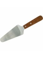 Pizza server with wooden handle, blade length 12 cm
