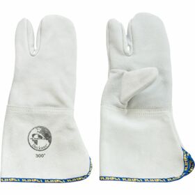 Baking gloves, three fingers, heat-resistant up to 300...