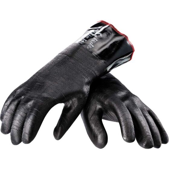 Neoprene oven gloves, oil-resistant, five fingers, heat-resistant up to 300 ° C