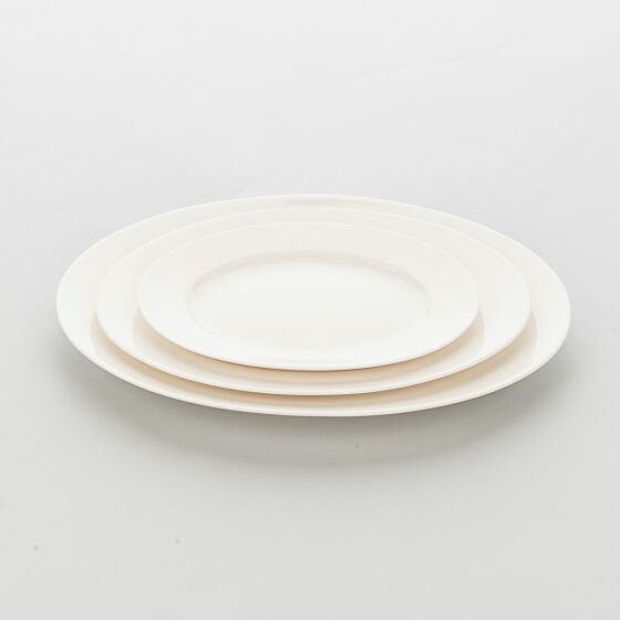 Liguria C series plate with rim, oval 240 x 170 mm