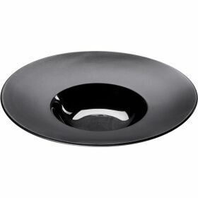 Gourmet series contrasting plate deep with wide rim...