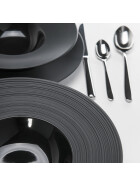 Gourmet series contrasting plate deep with wide rim Ø 300 mm, black