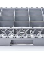 Sink for glasses and cups 25 compartments 500 x 500 mm