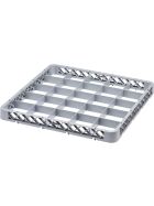 Sink for glasses and cups 25 compartments 500 x 500 mm