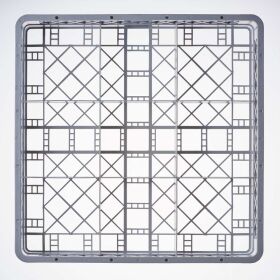 Sink for glasses and cups 49 compartments 500 x 500 mm