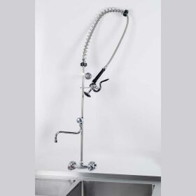 Utility shower with mixer tap, two-hole wall mounting,...