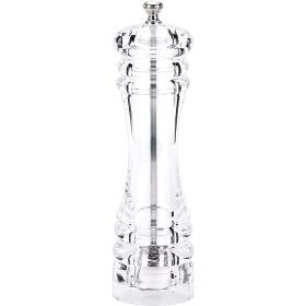 Salt and pepper mill made of acrylic, height 200 mm
