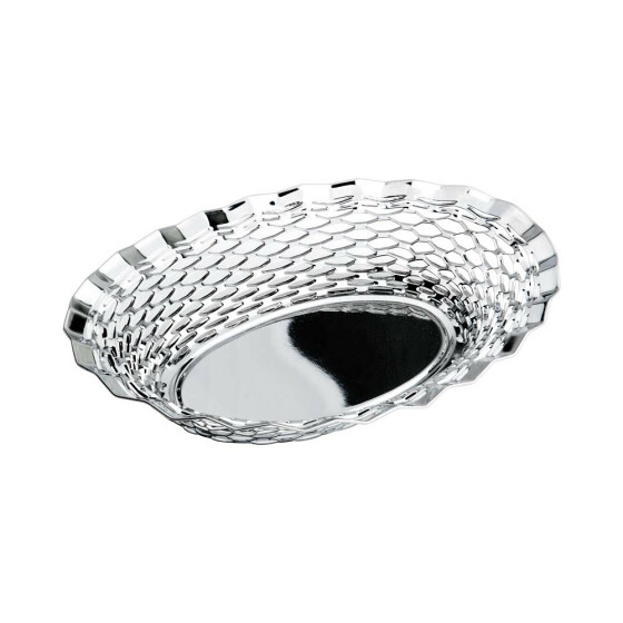 Bread and fruit basket oval, stainless steel, 250 x 180 x 45 mm (WxTxH)