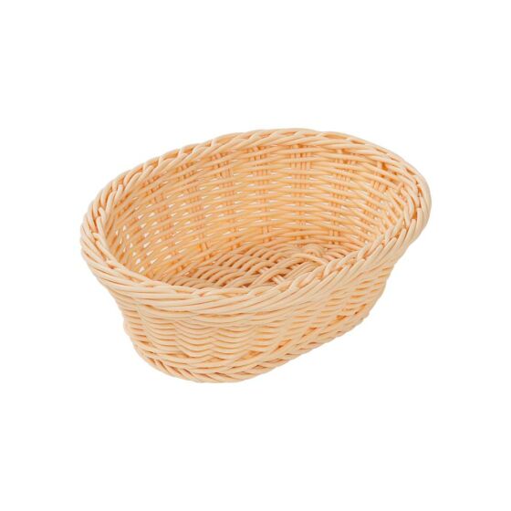 Bread and fruit basket oval, stable braided, polypropylene, 235 x 150 x 70 mm (WxTxH)