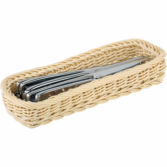 Cutlery basket, Polypropylene, 270 x 100 x 50 mm (WxTxH)