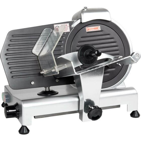 Slicer with non-stick coated stop plate and knife 250 mm Ø
