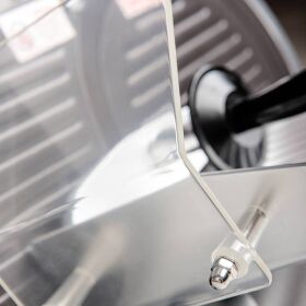 Slicer with non-stick coated stop plate and knife 250 mm Ø