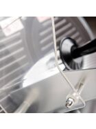 Slicer with non-stick coated stop plate and knife 250 mm Ø