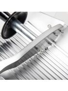 Slicer with non-stick coated stop plate and knife 250 mm Ø