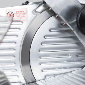 Slicer with non-stick coated stop plate and knife 250 mm Ø, incl.