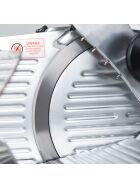 Slicer with non-stick coated stop plate and knife 250 mm Ø, incl.