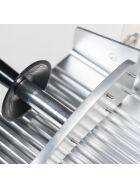 Slicer with non-stick coated stop plate and knife 250 mm Ø, incl.