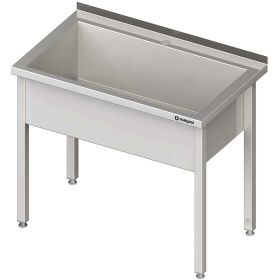 Pot sink with a basin 800x700x850 mm, 300 mm basin height...