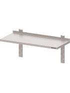 Wall shelf with brackets and wall rails 1200x300x400 mm adjustable in height, welded